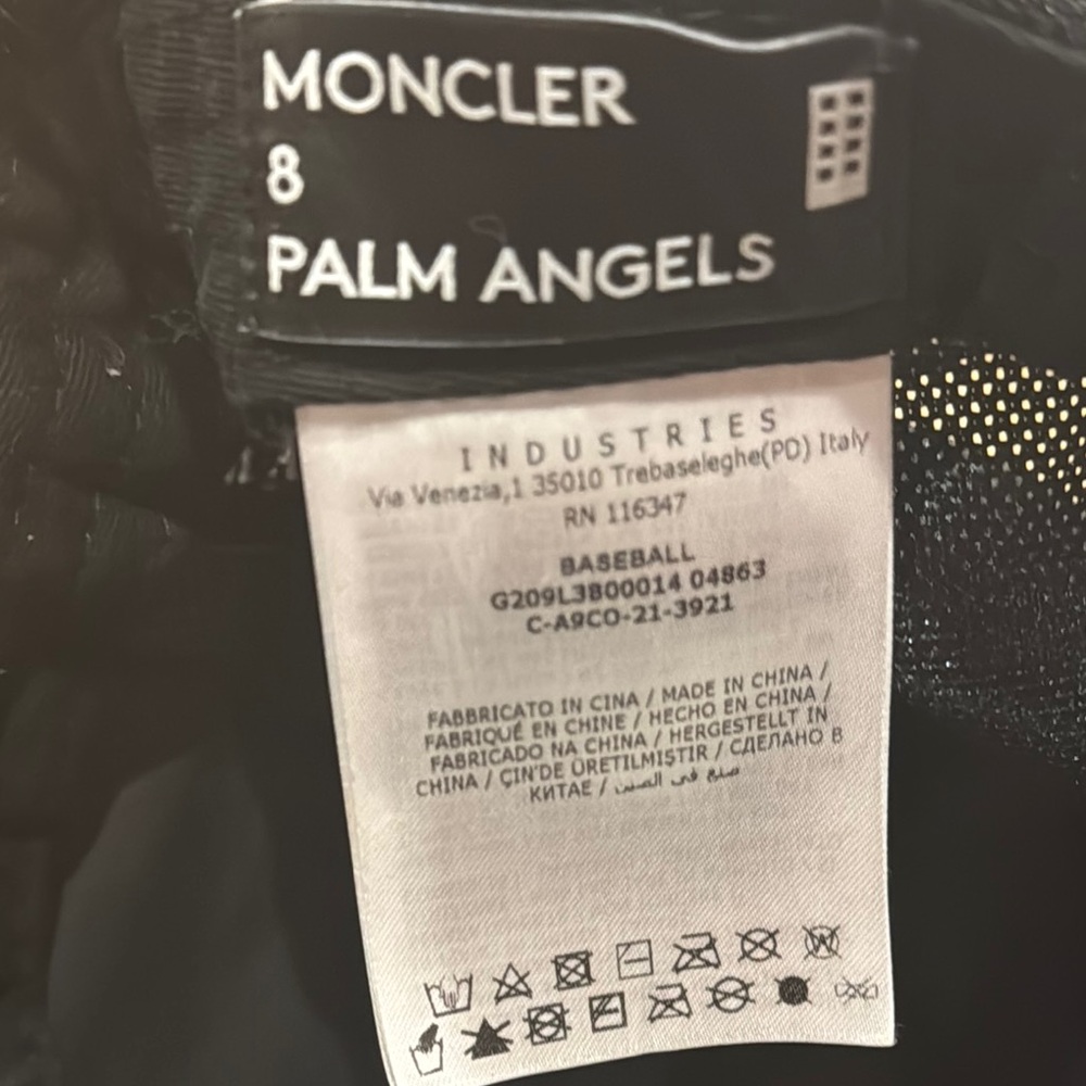 Montcler Genius Palm Angels Nylon Logo Trucker Hat - Picture 4 of 10